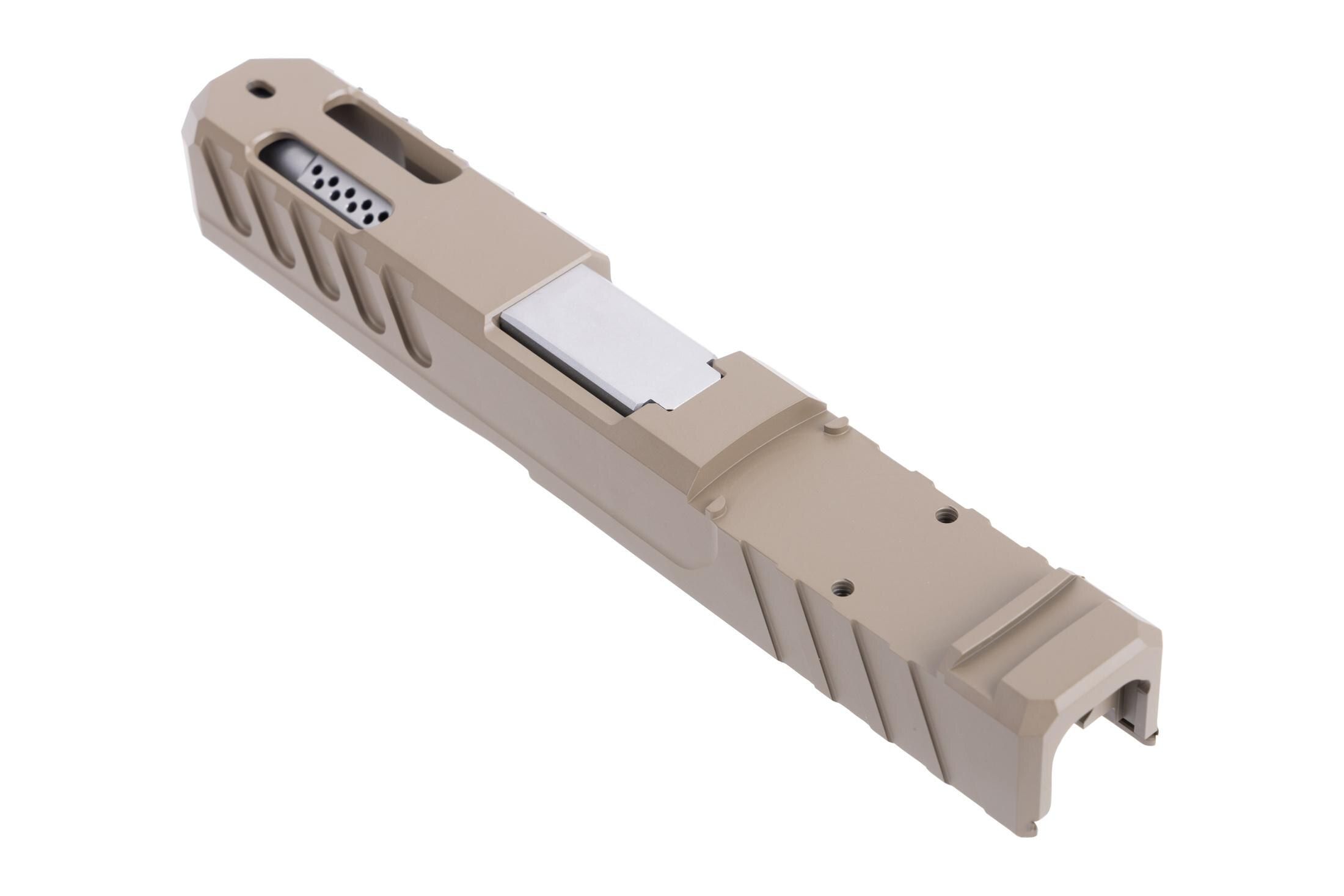 G19 Gen3 Complete Slide – Ported, RMR Cut, FDE, Fits Glock 19, 9mm, USA Made